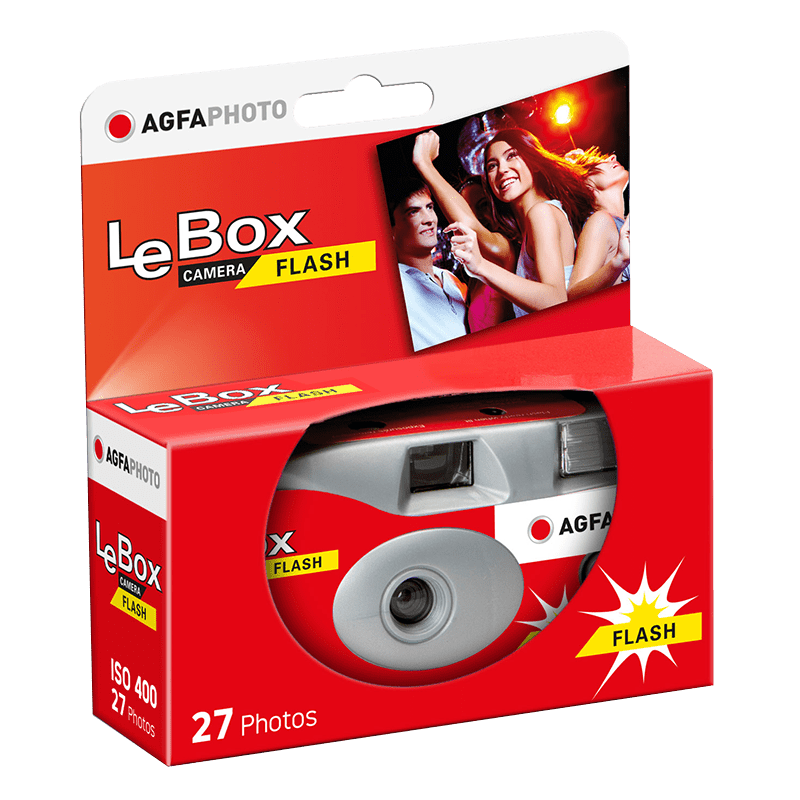 AgfaPhoto LeBox Flash 27 exp. Single Use Camera